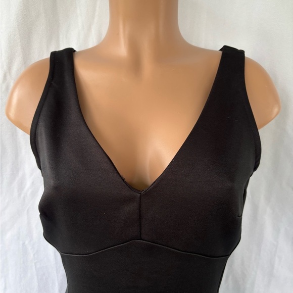 1980's Rampage Totally 80s Mini Prom Or Cocktail Velvet Little Black Dress - Picture 2 of 9